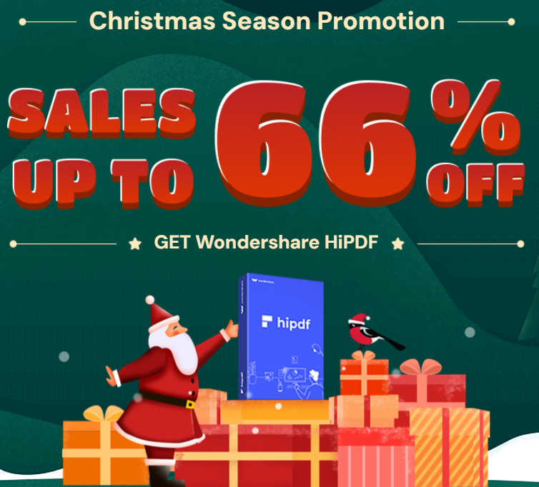 Hipdf christmas sale enjoy up to 66 off on ai powered pdf tools 
