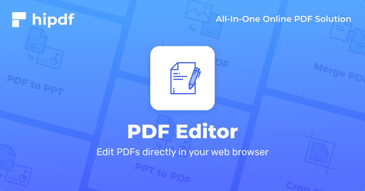 Online pdf editor