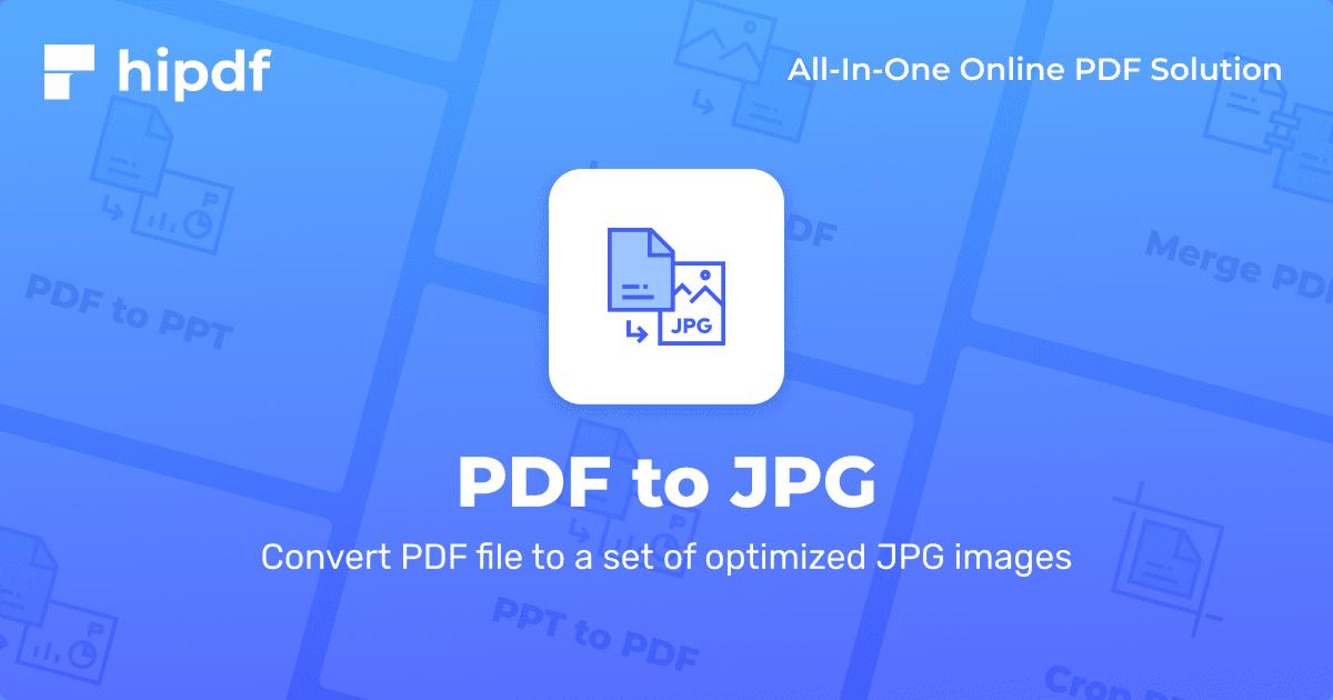Конвертер PDF в JPG - 100% бесплатно - HiPDF